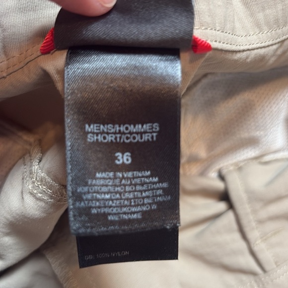 The North Face Tan Cargo Short Court Hiking Outdoor Straight Leg Pants Mens 36 - Picture 6 of 13